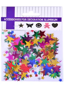 Пайетки в пакете (10 гр) звёзды микс  цветов (11-00815-8)