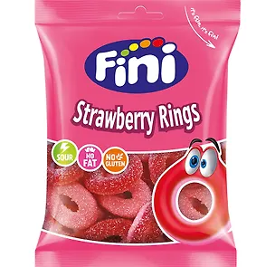 Мармелад жевательный FINI Клубничные кольца, 90г 3100784
