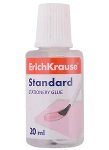 Клей канцелярский 20мл "Standard" с кисточкой, ErichKrause