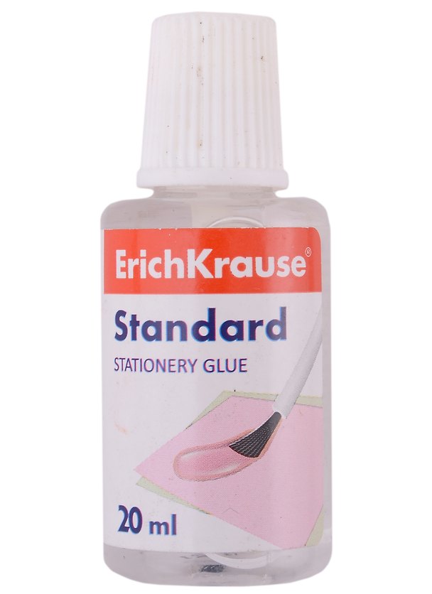 Клей канцелярский 20мл "Standard" с кисточкой, ErichKrause 2928506 — 1