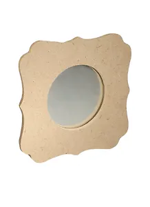Зеркало №5 из МДФ фигурный край (зеркало вынимается) (АН6140087) (22х22см/12х12см)