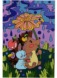 Набор для творчества LORI. Картина по номерам "Летний дождь"