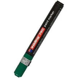 Маркер 790 лаковый, зеленый, 2-3мм, Edding