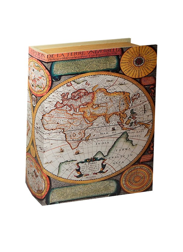 Сувенир, Шкатулка-книга Карта мира (30*23,5*7,3) 2444896 — 1