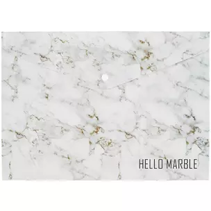 Папка-конверт А4 на кнопке "Hello Marble" — 254393 — 1