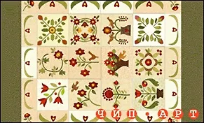 Декупажная карта "Цветочная плитка" (00496)