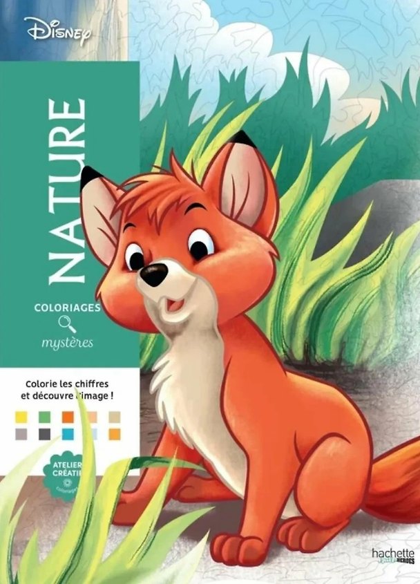Книга Coloriages mysteres Disney Nature  раскраска Волшебный мир Диснея Природа /Книги на английском языке () — 1