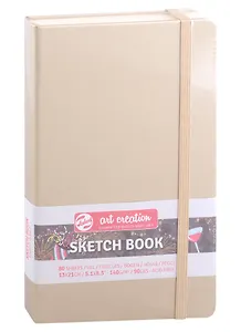Блокнот для зарисовок 13*21см 80л "Art Creation" 140г/м2, 7БЦ, Белое золото (цвет металлик), Fabriano 