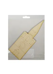 Фигурка Домик для раскрашивания 9 (2150455) (15х5,6см) (игрушка из дерева) (упаковка)