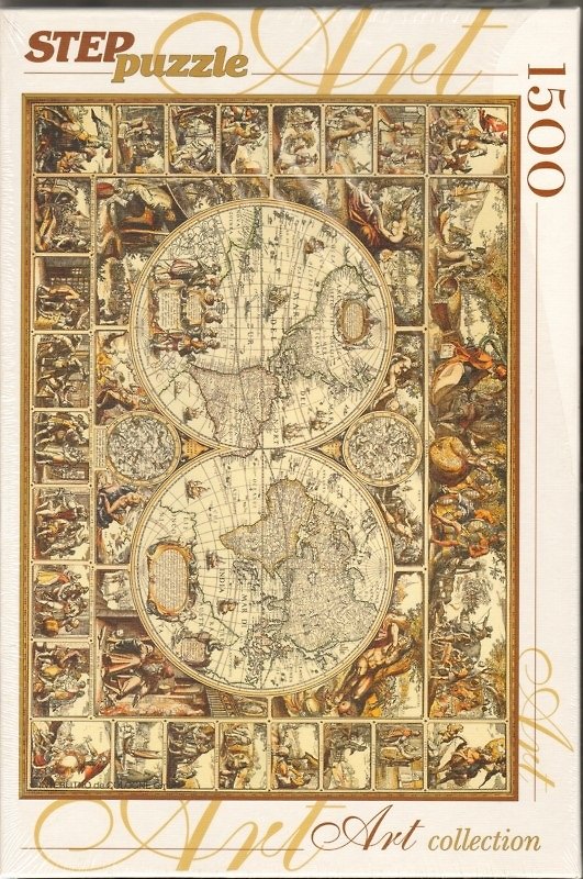 Пазл 1500 83018 Историческая карта мира (step) 2057663 — 1