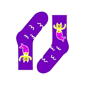 Дизайнерские носки St.Friday, размер 34-37, фиолетовый