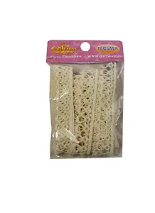 Декор тесьма-гипюр Сказочный (00009477) (2м20см) (кремовый) (упаковка)