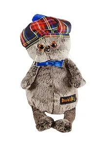 Мягкая игрушка Басик в клетчатом берете (22 см) (Ks22-018)