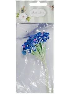 Набор для творчества, Букетик из 4-х соцветий васильковый