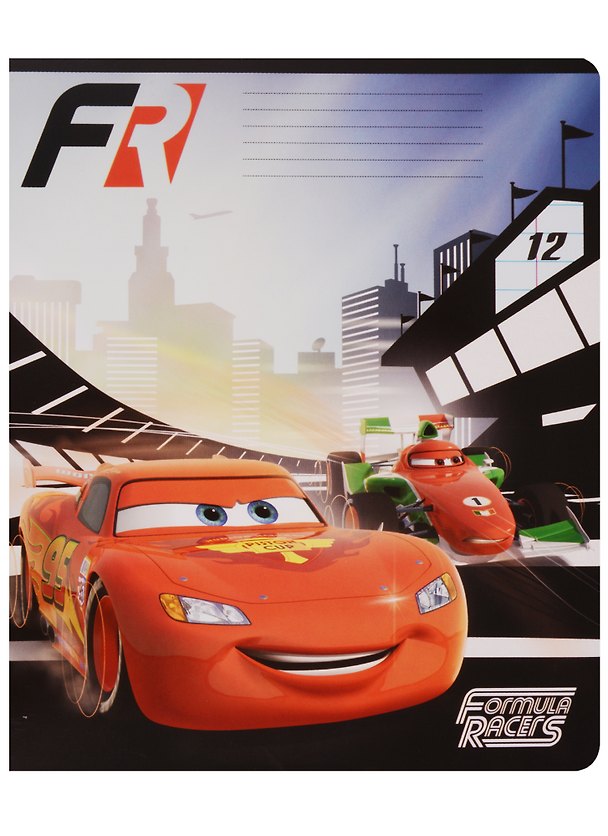 Тетрадь 12 листов линейка "Cars" 245227 — 1