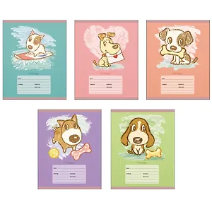 Тетрадь в линейку Unnika, "Верный друг (графика)", А5, 12 листов