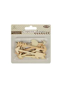 Деревянные элементы Стрелы Амура (8998) (8шт) (Рукоделие) (блистер)