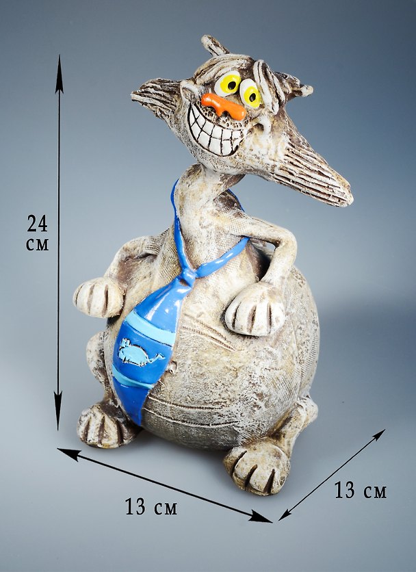 Копилка Кот с усами в галстуке (забавный) (28см) (40564) 2574275 — 1