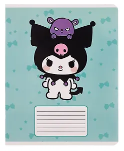 Тетрадь 18 листов, линейка, "Kuromi-2", в ассортименте