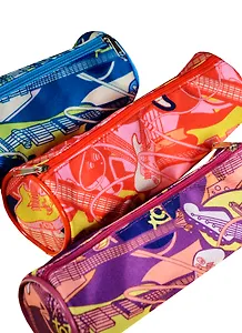 Пенал-тубус "Rock'n'Roll", ткань, ассорти, Black Ant