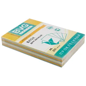 Блок для записей «Премиум», цветной, 200 листов, А6