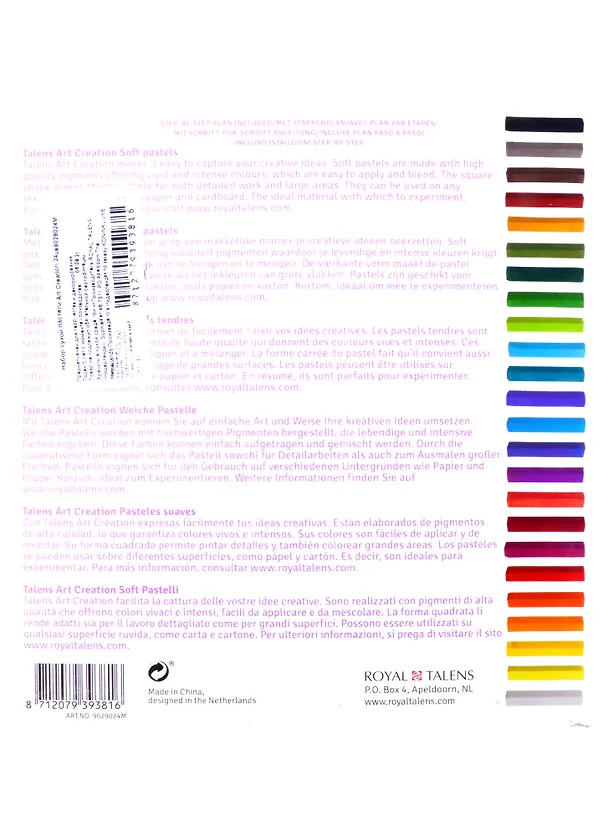 Пастель сухая 24цв "Art Creation" к\к, подвес 258616 — 2