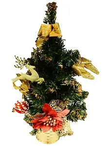 Елка искусственная с украшениями, 40 см