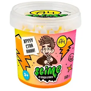 Игрушка для детей ТМ «Slime» Crunch-slime, оранжевый, 110 г. Влад А4