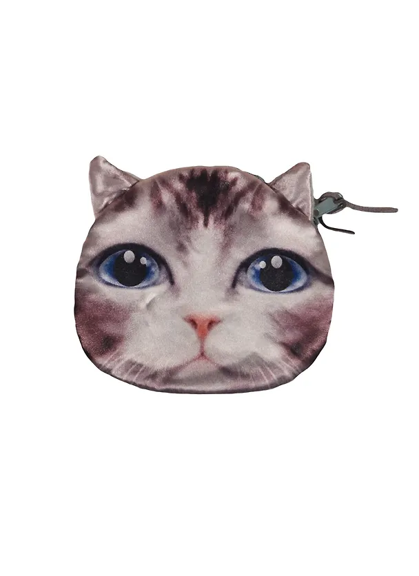 Кошелек мягкий Кот большие глаза (11х10) (306764) 2467499 — 1