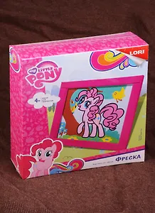 Кпп-002 Фреска Картина из песка Hasbro My Little Pony Милая Пинки Пай (LORI ) (набор д/творч.) (4+) (коробка)