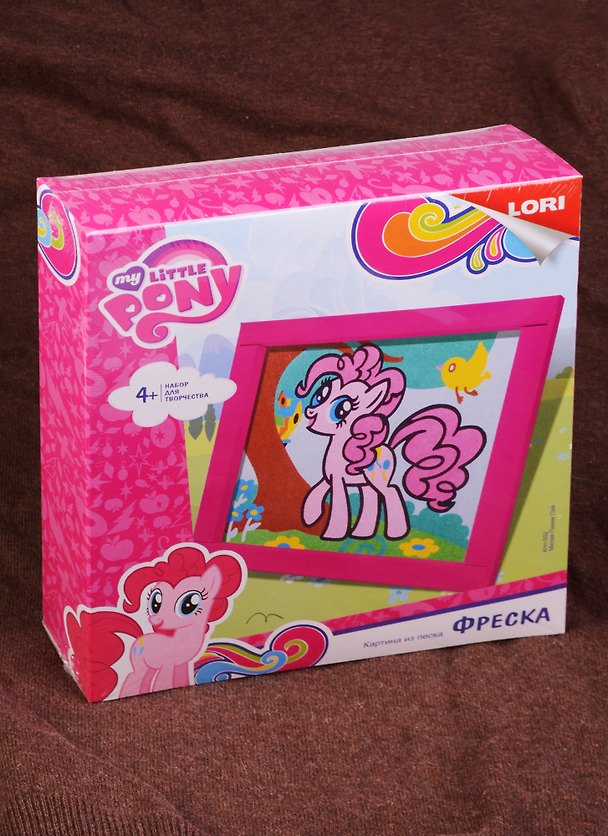 Кпп-002 Фреска Картина из песка Hasbro My Little Pony Милая Пинки Пай (LORI ) (набор д/творч.) (4+) (коробка) 2586526 — 1