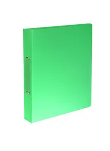 Папка 2кольца А4 24мм "Neon" зеленая, пластик, Erich Krause