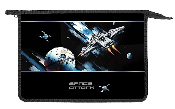 Папка для тетрадей А4 "Dino Space" 24,5*34*4см пластик, молния 3148288 — 2