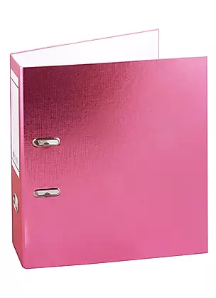 Папка архивная "Metallic", 70 мм, А4, розовая — 256900 — 1