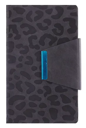 Ежедневник недат. А5 160л "Винченцо" серый, кожзам, тв.переплет, металл.шильд, блинт.тиснение, офсет, справ.мат-лы, закругл.углы, ляссе, инд.уп 3116659