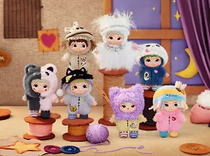 Мягкая игрушка WAKUKU, Девочка в шапке 15см, 12-LetV-16, Blind Box 3157234