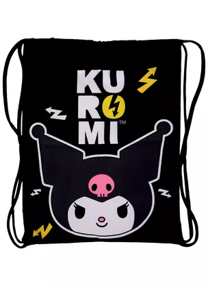 Мешок для сменной обуви "Kuromi", черный, 36 х 47 см — 2978271 — 1