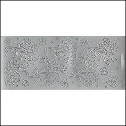 Контурные наклейки Цветы (191601) (лист) (серебро) (10х23см)