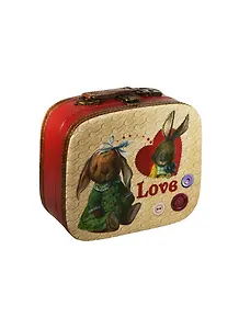 Шкатулка-саквояж декоративная Зайка (37355) (25х20,5х9)