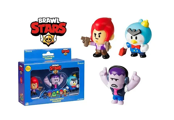 Коллекционная фигурка Brawl Stars, Кольт, Пайпер и Пэнни, (5см), (BRW2021C) 3086941 — 1