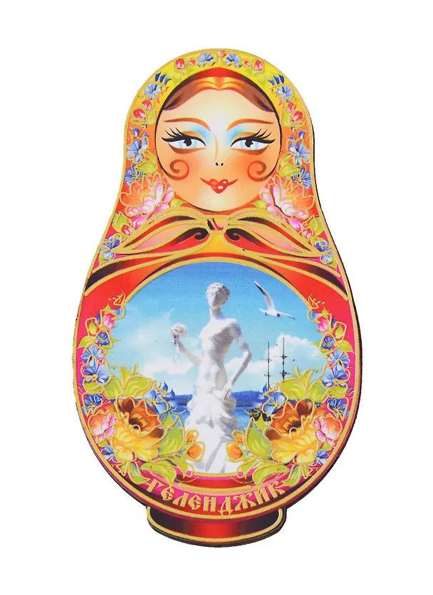 ГС Магнит Геленджик Матрешка (дерево) (7,5 см) 2698764 — 1