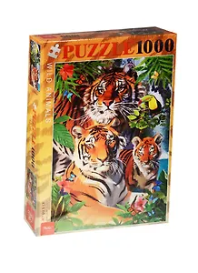Пазл Тигриная семья HATBER 1000 элементов 680х450мм
