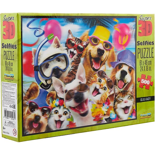 3D пазл «Super Kids Пляжная селфи-вечеринка» 500 деталей, Prime 3D 2663686 — 1