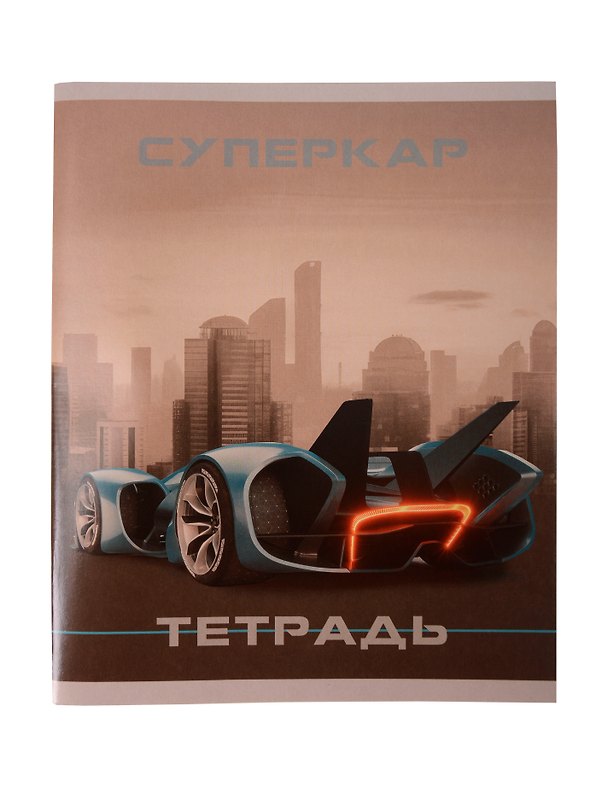 Тетрадь в клетку Listoff «Суперкар» в ассортименте, 18 листов 3117066 — 1