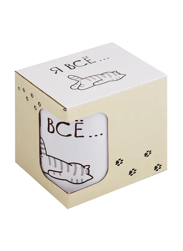 Кружка Я всё (Котик) (керамика) (330мл) (коробка) 2923886 — 3