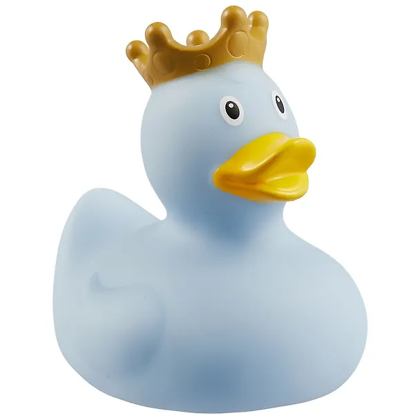 Игрушка для ванной, уточка резиновая FUNNY DUCKS "Уточка в короне голубая" (1927) 2530533 — 1