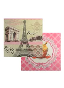 Набор салфеток для декупажа Достопримечательности Парижа/Пироженка с фруктами (1108244/11082