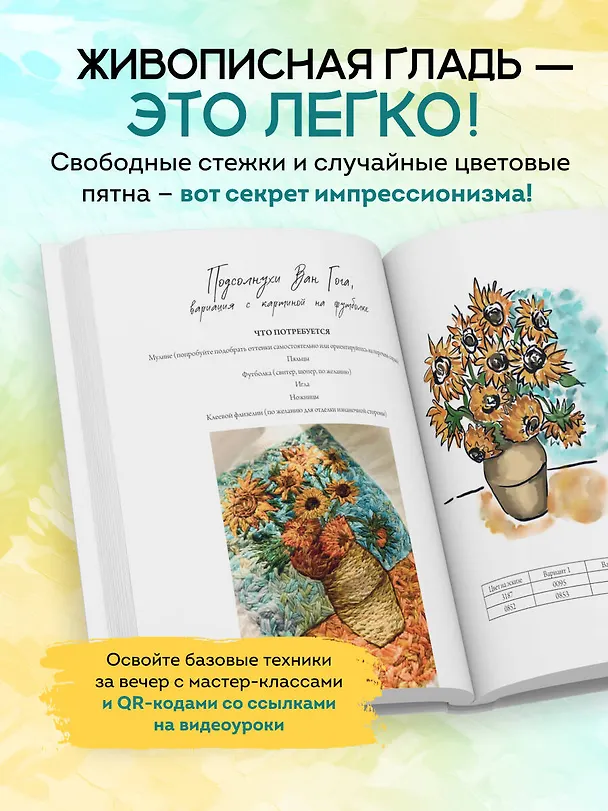 Книга Вышивай как художник, Сюжеты гладью по мотивам шедевров художников-импрессионистов (Анна Стукалова) — 7