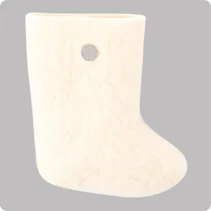 Магнит - подставка для ручек "Валенок" (белый) (войлок) (10см) (12813)