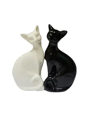 Фигурка Пара кошек белая и черная (17см) (керамика) (390-458) 2440461